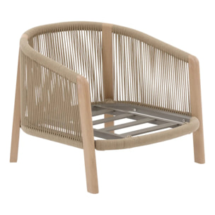 Fauteuil de salon de jardin Nelora beige