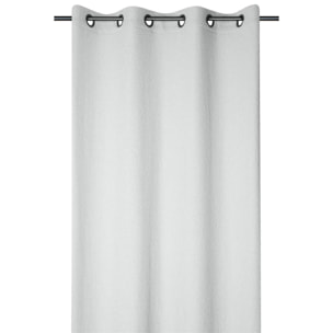 Rideau à oeillets doux  - Effet bouclette - Ecru