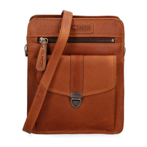 Borsa a tracolla  da uomo In Vera pelle Made in Italy 22,5x18x9 cm