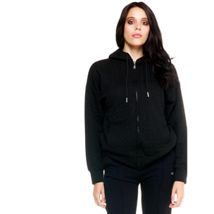 Jersey de mujer trenzado con capucha Grayss Leone