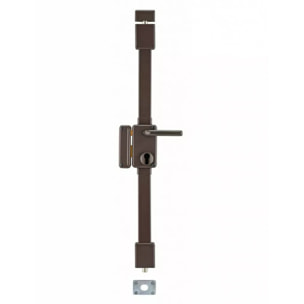 Serrure verticale BELUGA CP Cylindre profil européen - 3 points - 75 x 130 mm - Fouillot - Gauche - Marron - THIRARD - 00049520