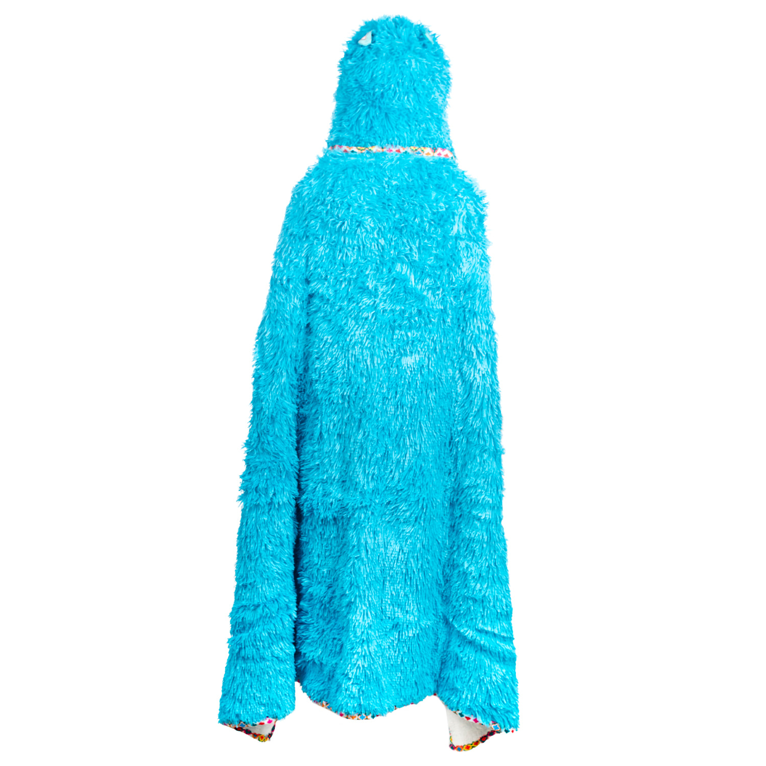 Accappatoio per adulti con cappuccio design alpaca. 120x152 cm.