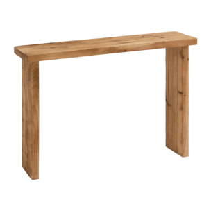 Consola rústica de madera maciza de 109x80cm Alto: 80 Largo: 109 Ancho: 29