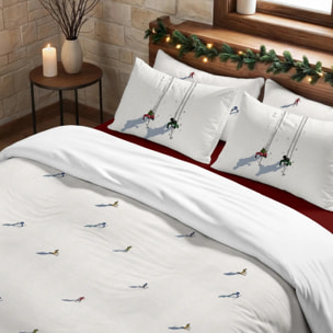 Housse de couette avec boutons-pression Skier