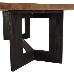 DANDY - Table à manger rect. 220x100cm bois pin recyclé