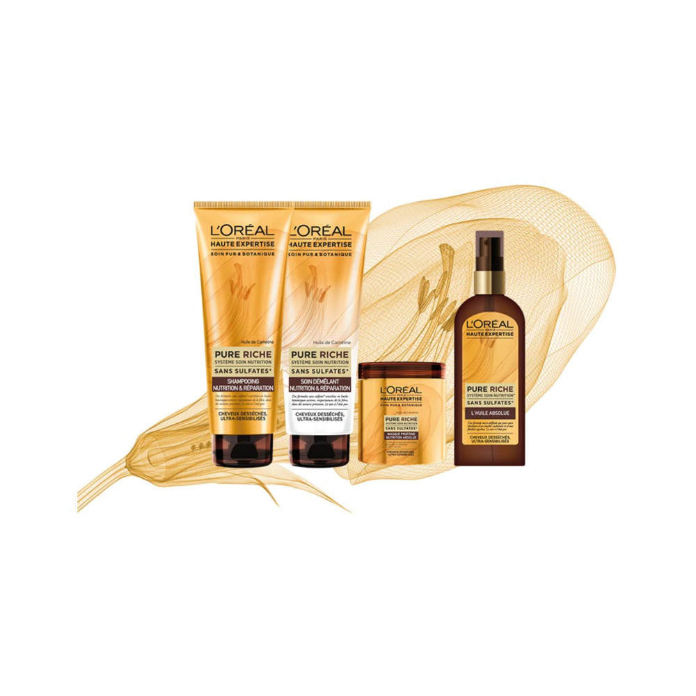 Lot de 6 - L'Oréal Paris Haute Expertise Pure Riche Shampooing Nutrition 250ml