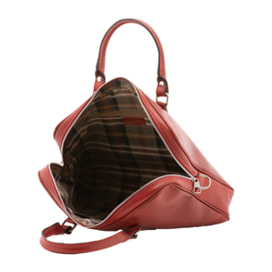 Borsa a mano  unisex In Vera pelle Made in Italy 37x31x6 cm