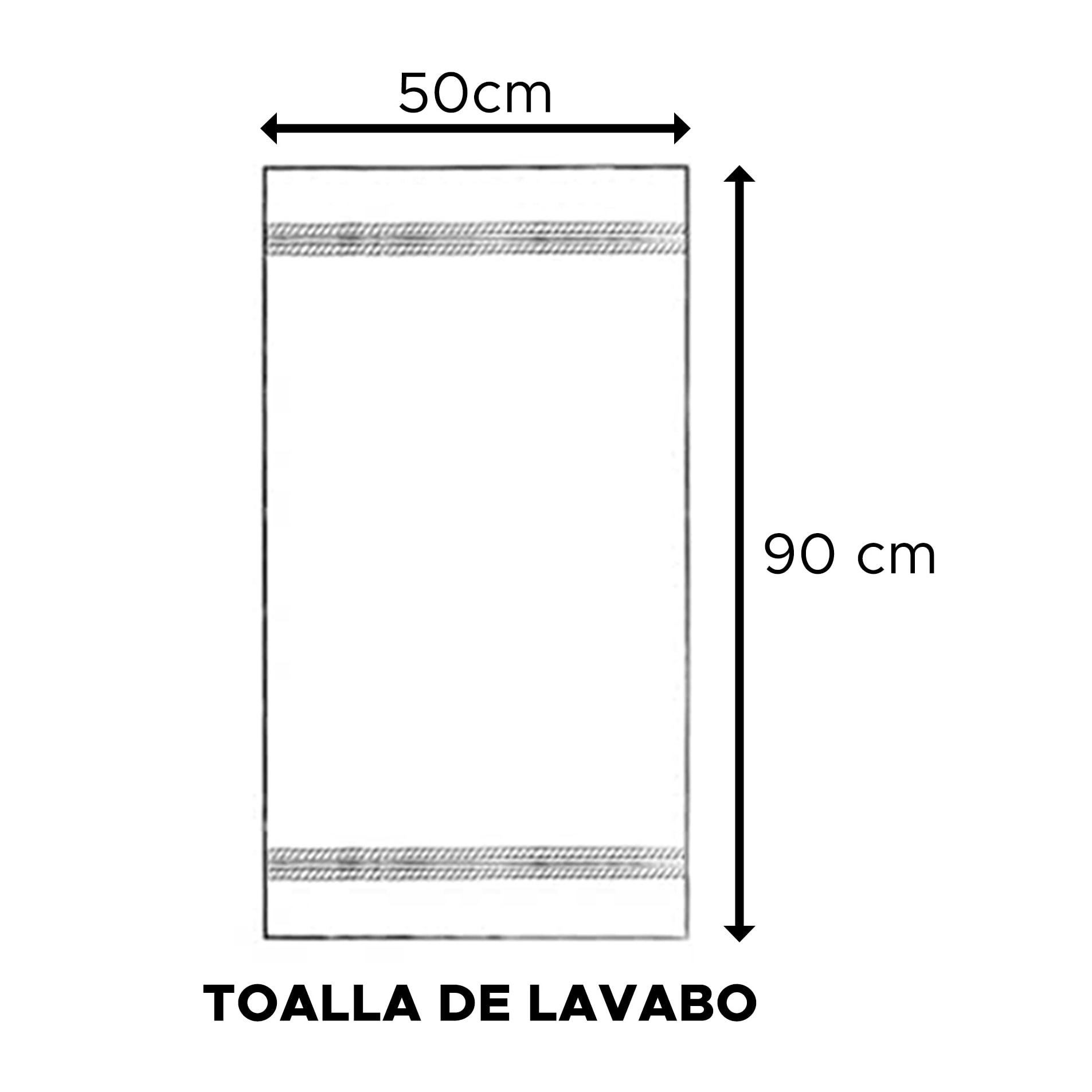 Toalla de lavabo 100%  algodón topo