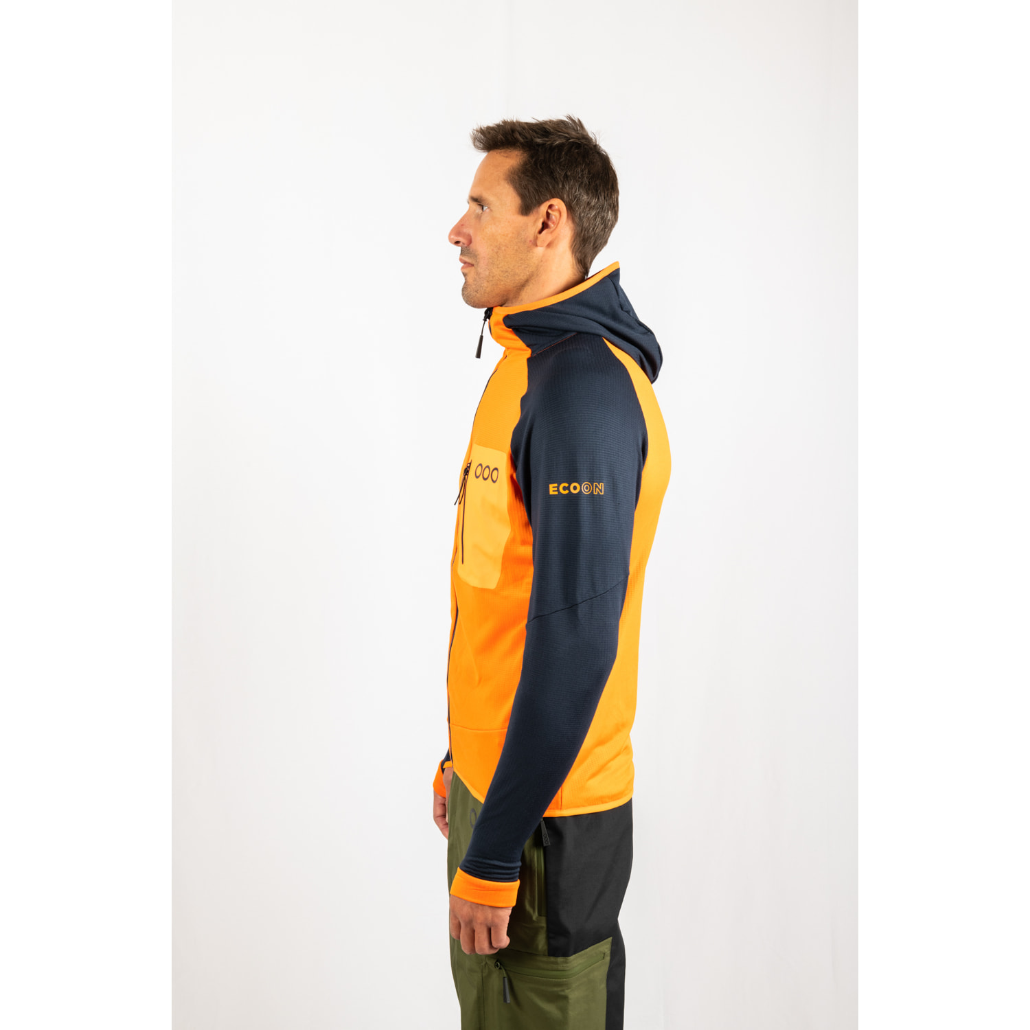 Chaqueta ECOActive Light Insulated Jacket with cap marca ECOON - Naranja / Azul