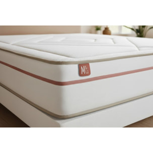 Matelas Le Paisible - 24cm - Mémoire de forme - Matériaux éco-responsable - Soutien Ferme