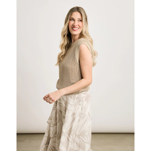 Camiseta Manga Corta Beige - Elsinore