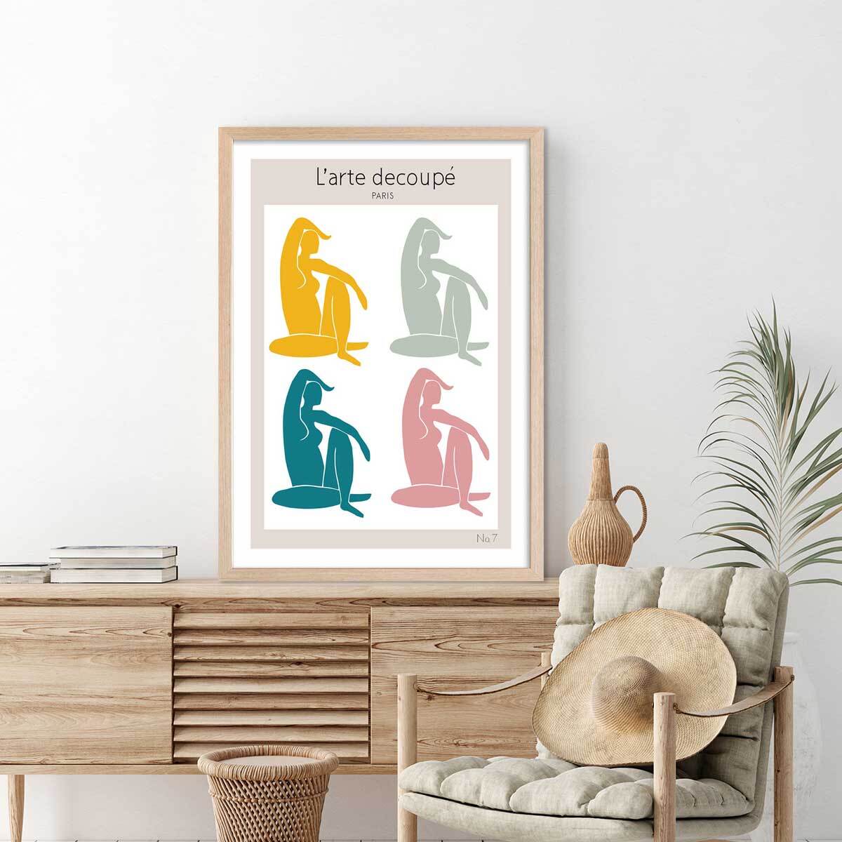 Affiche  l'arte upé Affiche + cadre en bois - Chêne