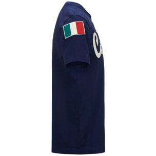 Kappa - Camisetas y tops Hombre Azul - EROI TEE CORTINA