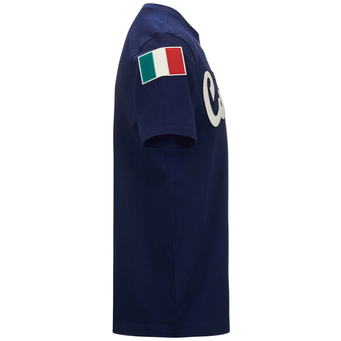 Kappa - Camisetas y tops Hombre Azul - EROI TEE CORTINA