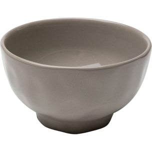Bols Organic 15cm taupe set de 6 Kare Design
