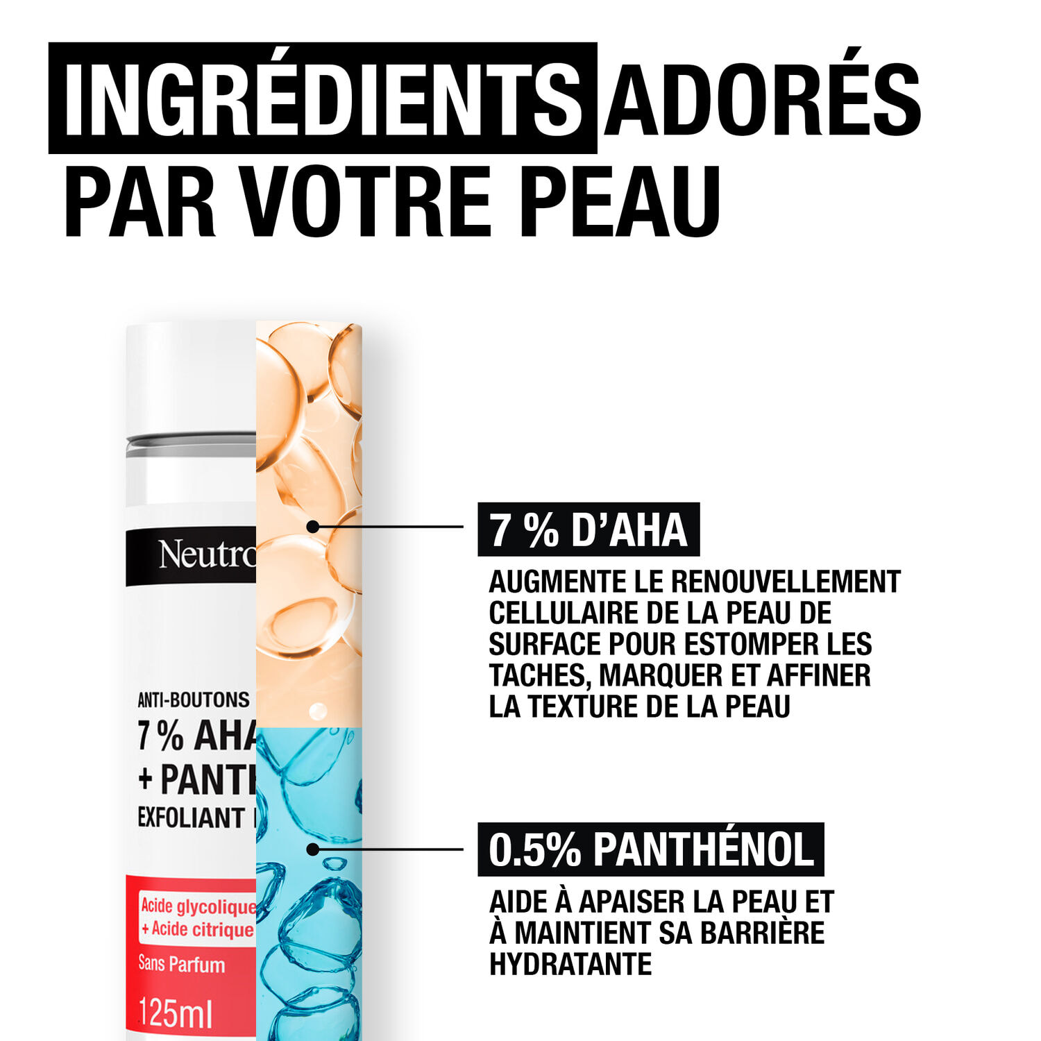 Anti-Boutons+ - Exfoliant Liquide - Sans Parfum - 125 ml