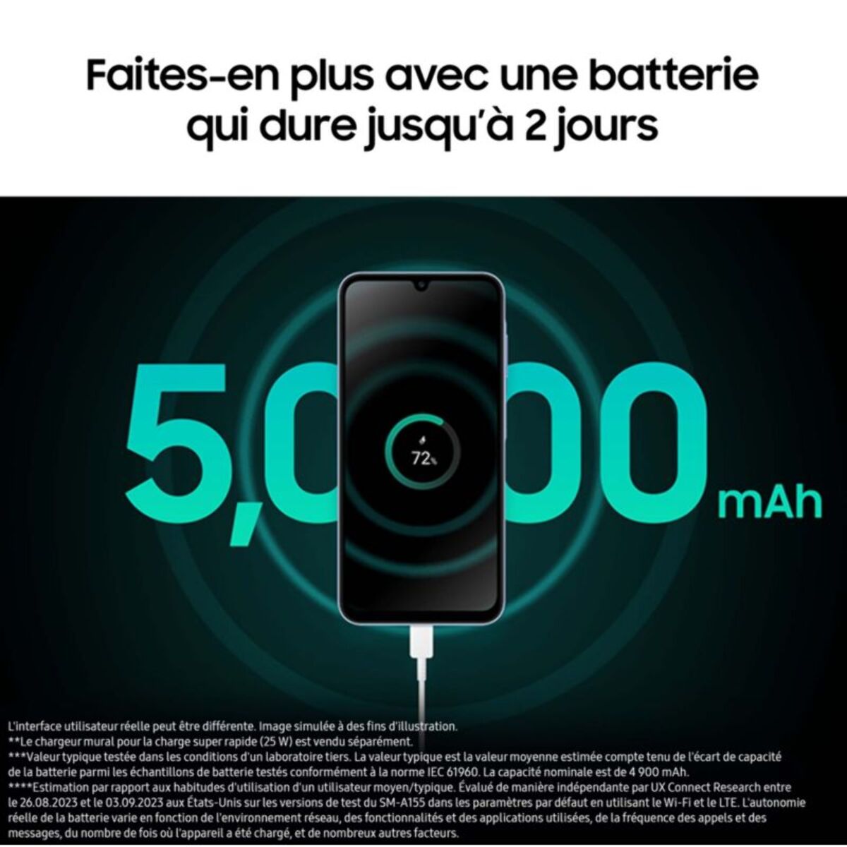 Smartphone SAMSUNG Galaxy A15 128Go Bleu nuit 4G