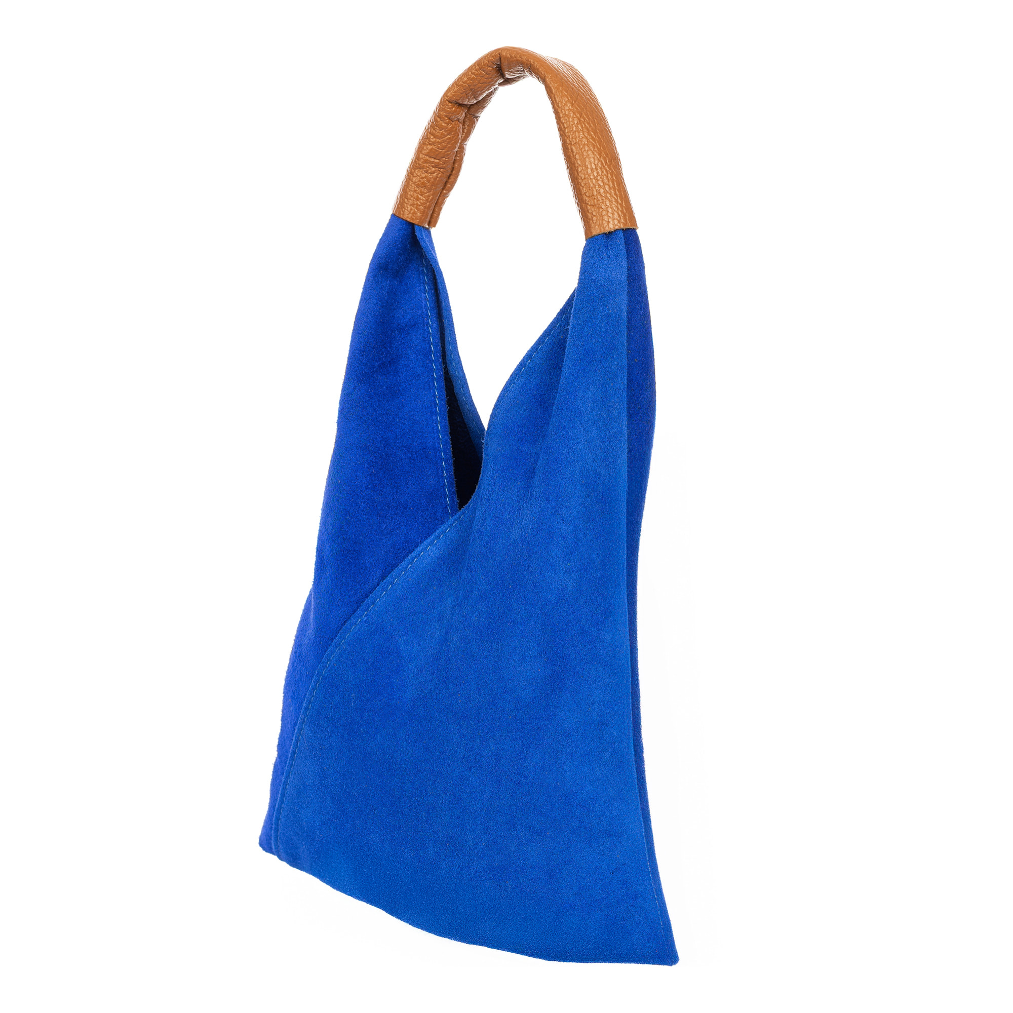 Aviano borsa mini shopper donna, per uso a mano. Pelle autentica Scamosciato.