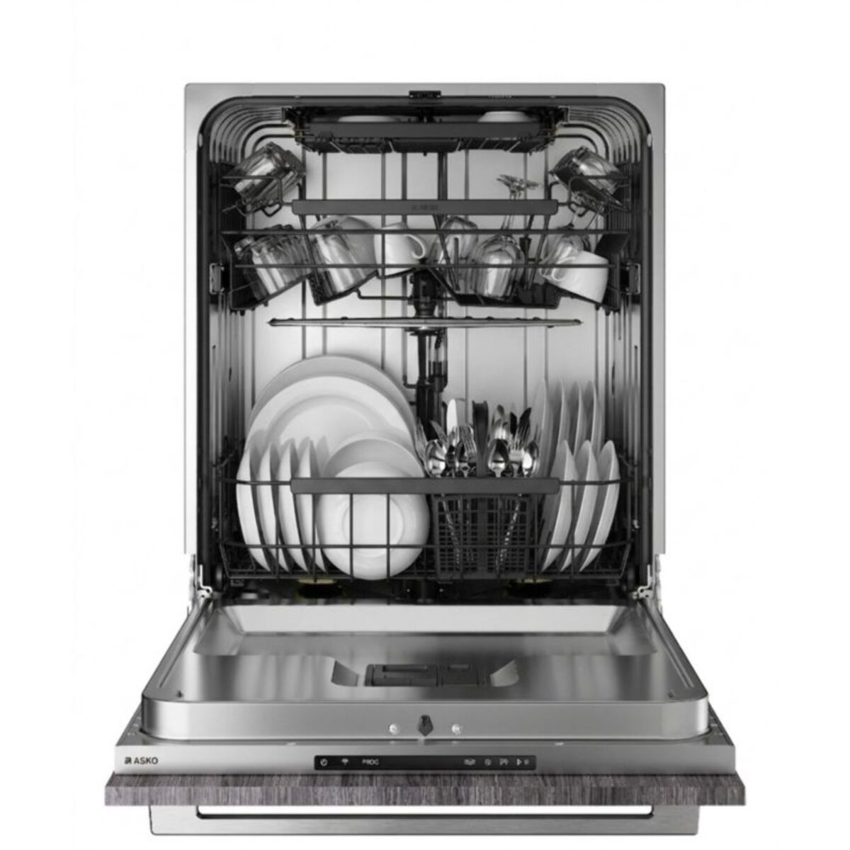 Lave vaisselle encastrable ASKO DSD544B écran tactile et bras de lavage inox