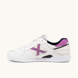 MUNICH CONTINENTAL 970 Zapatillas de Fútbol Sala Profesionales Blancas y Moradas