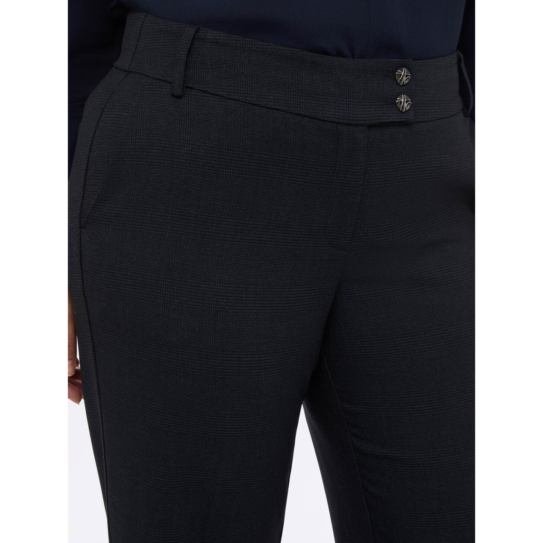 Fiorella Rubino - Pantaloni new regular con piega stirata - Blu