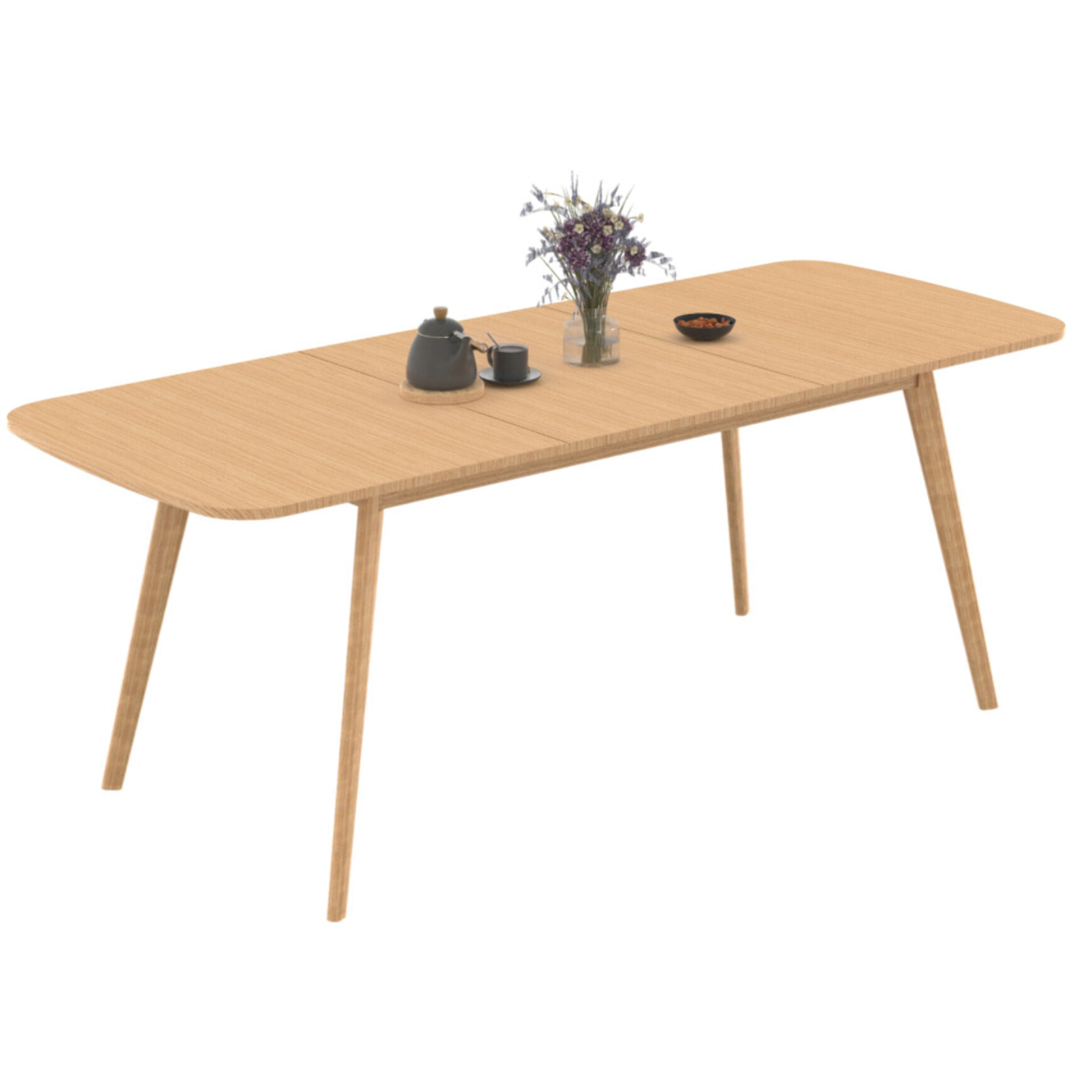 Table à manger extensible Venezia bois 160-200cm
