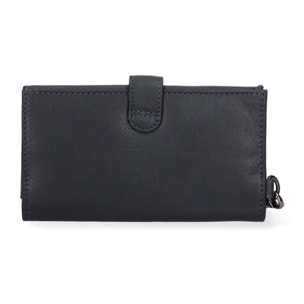 Portafoglio donna in vera pelle - Modello False - Casual - 17.0 x 9.5 x 2.0 cm