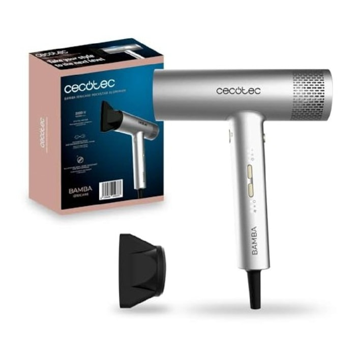 Cecotec Secador de pelo Bamba IoniCare RockStar Aluminum Cecotec