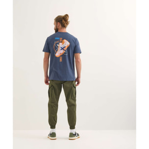 Camiseta MUNICH Compass lifestyle hombre de algodón orgánico navy