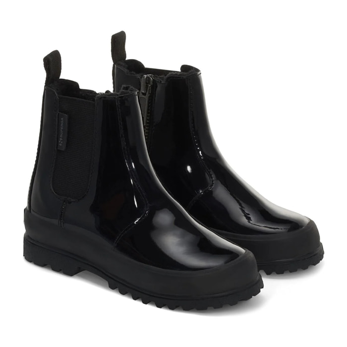 Superga - Stivaletti Bambina Nero - 2666 KIDS ALPINA SHINY SYNTHETIC