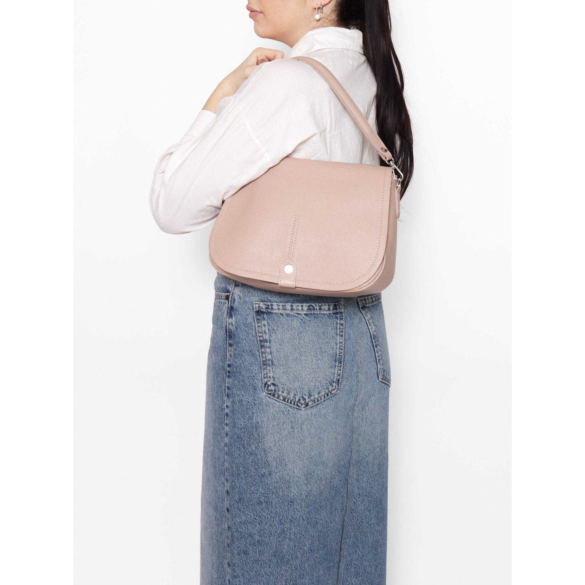 Borsa a spalla Sabina da donna In Vera pelle Made in Italy 29x20x11 cm