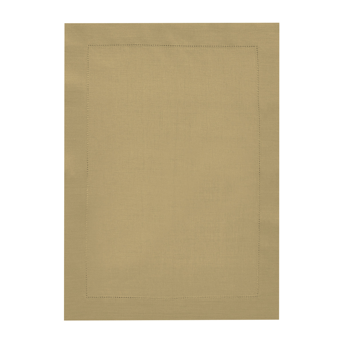 Set de table uni en lin, Made in France, FLORENCE , Jaune sienne