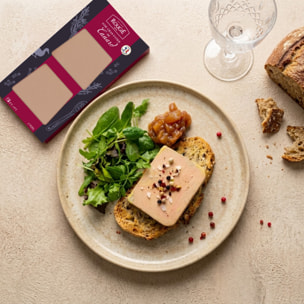 Lot de 4 duo de tranches - Foie Gras de canard entier - 4x80g