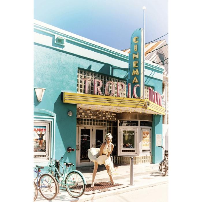 Tableau tropic cinema - key west - 416 Tableau alu Dibond