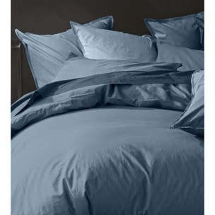 Housse De Couette 100% lin lavé Bleu Emeraude