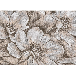 Tappeto Jacquard Ideale Salotto Camera Ingresso Made In Italy Antiscivolo, Lavabile, Morbido Disegno Asturia Tortora By Suardi