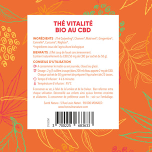 Thé Vitalité Bio au CBD