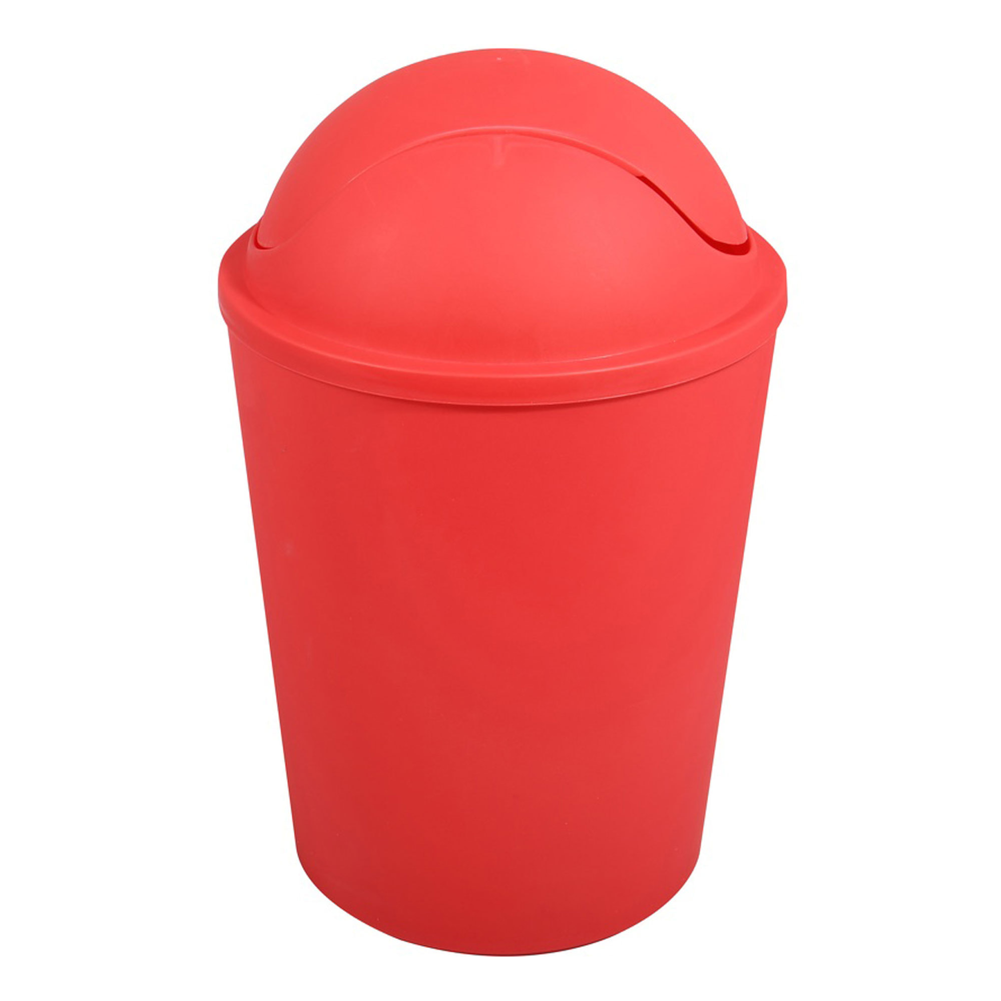 Cubo de basura "AKO" 5,5L  con tapa abatible Roja