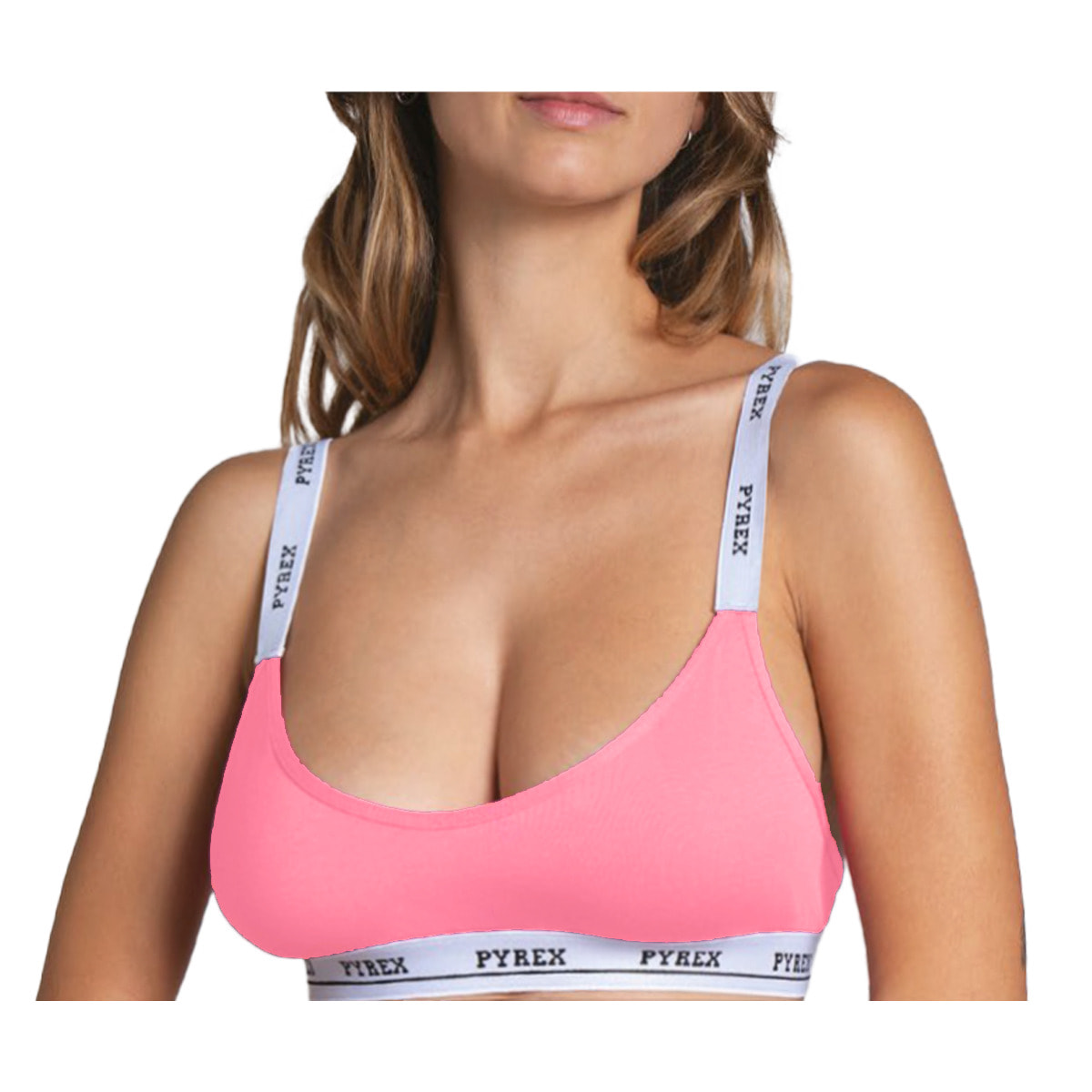Pyrex Brassiere Donna in Cotone, Art.PRC71 Conf da 1 PZ. Rosa