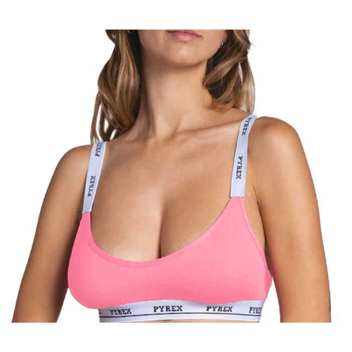 Pyrex Brassiere Donna in Cotone, Art.PRC71 Conf da 1 PZ. Rosa