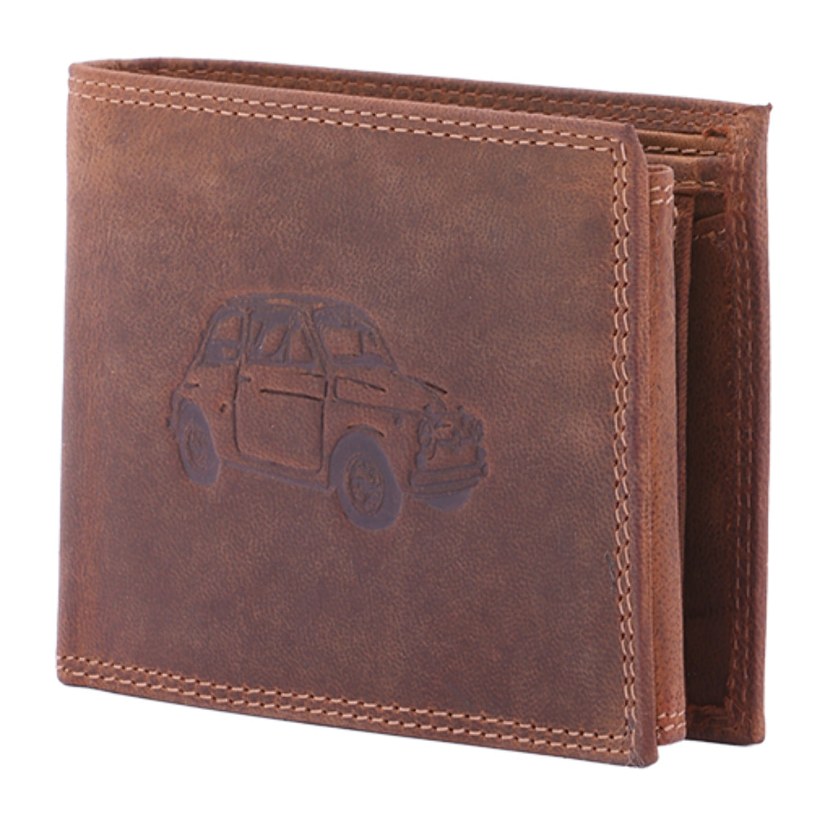 Portafoglio  da uomo In Vera pelle Made in Italy 9,5x12,5x2,5 cm