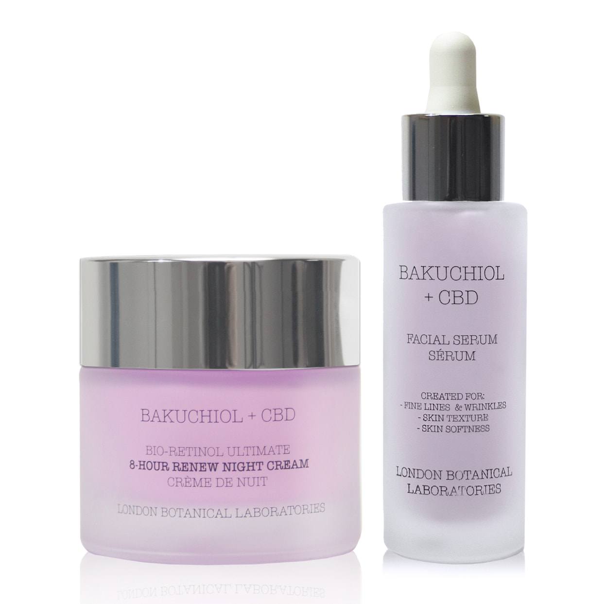 Crema de noche Bakuchiol bio retinol + sérum Bakuchiol