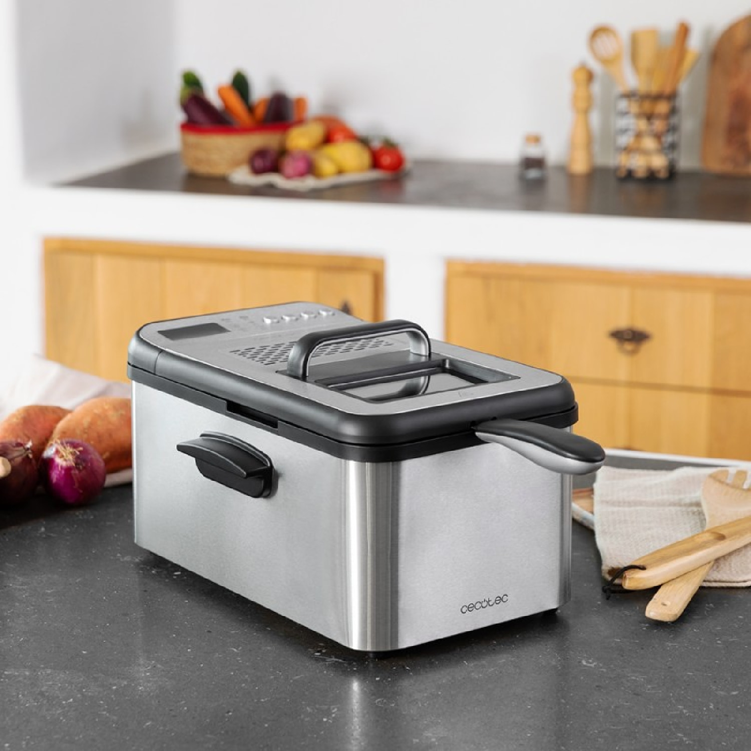 Cecotec Friteuse avec huile Cleanfry Luxury 3000