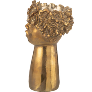 J-Line cache-pot Nebu - polyrésine - or - large