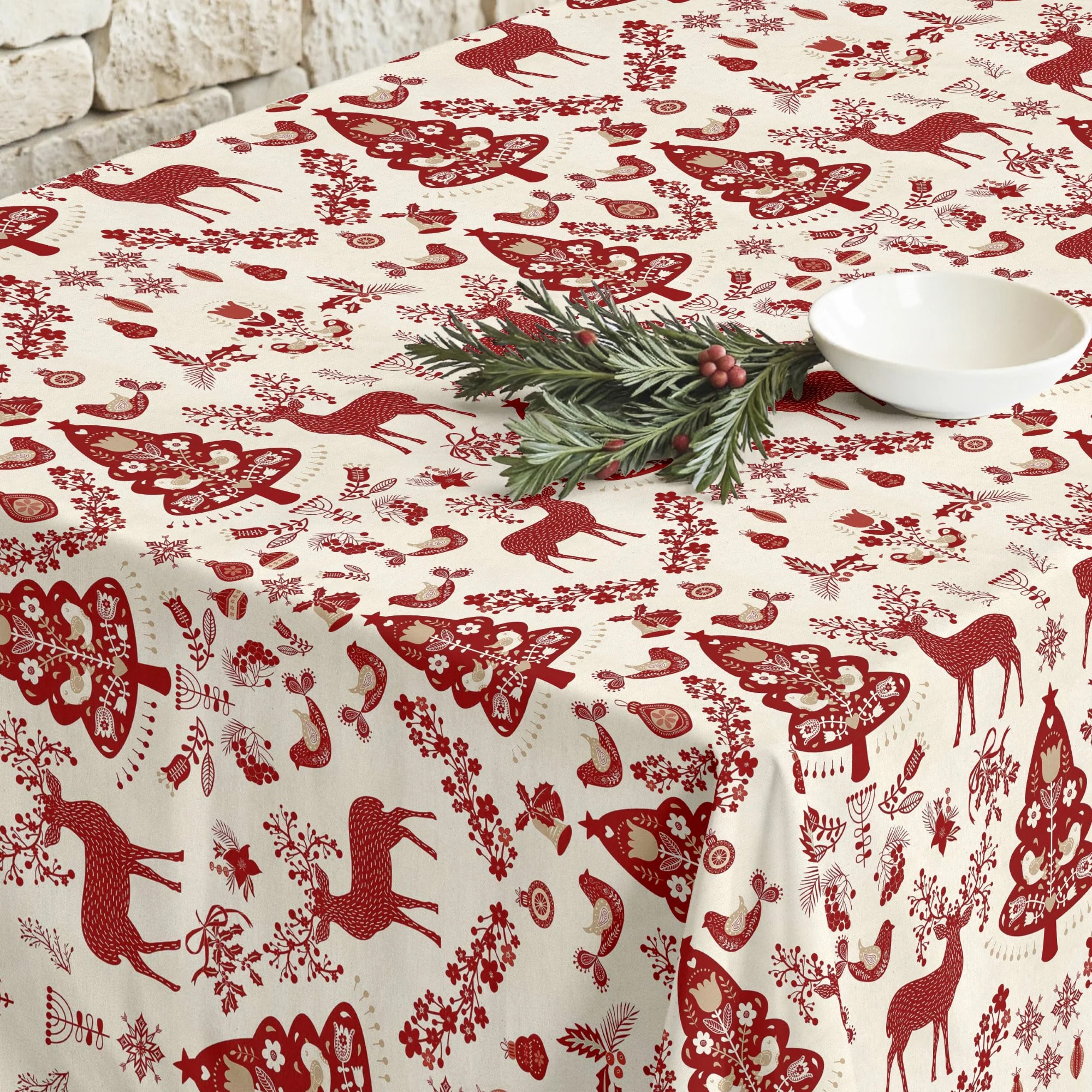 Nappe en résine Anti-tâches Merry Christmas 42