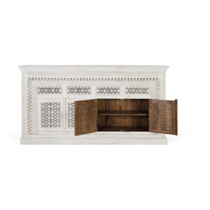 Aparador de Madera de Mango Estilo Mediterráneo Moderno