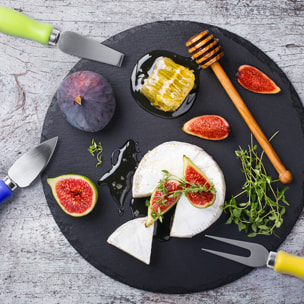 Roldic, set per formaggi di 6 pezzi. Con coltello in acciaio inossidabile e manico ergonomico.