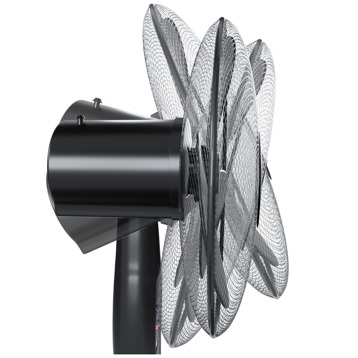 Ventilatore A Piantana Potente Da 50W Pale Da 40 Cm Silenzioso Timer 7 Ore 3 Velocità Oscillante Altezza Inclinazione Regolabili E Telecomando