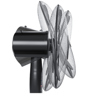 Ventilatore A Piantana Potente Da 50W Pale Da 40 Cm Silenzioso Timer 7 Ore 3 Velocità Oscillante Altezza Inclinazione Regolabili E Telecomando