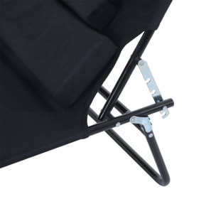 Bain de soleil pliable – Dossier 4 positions – Coussins inclus